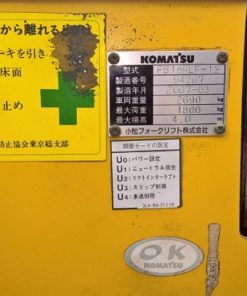 Xe Nâng Điện Đứng Lái Komatsu FB18RLF-12-94267