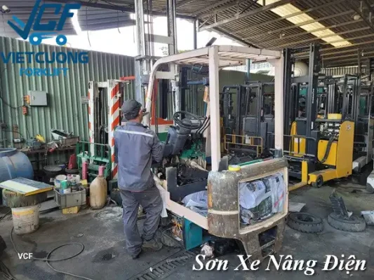 Sơn Xe Nâng Điện