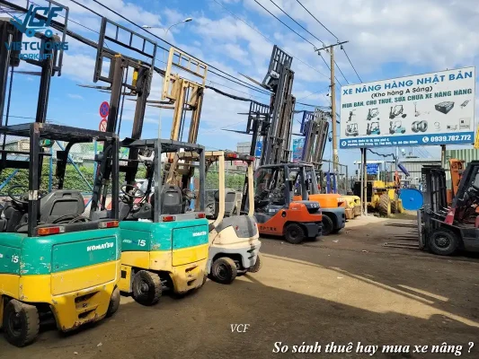 So sánh thuê hay mua xe nâng