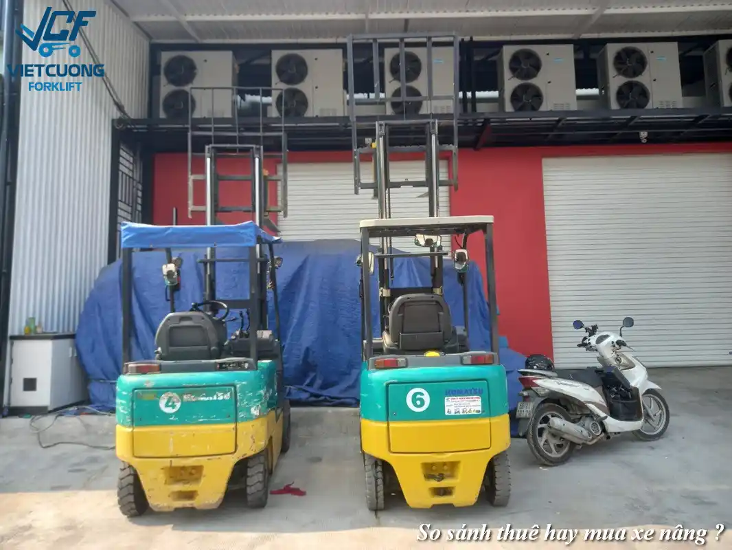 So sánh thuê hay mua xe nâng