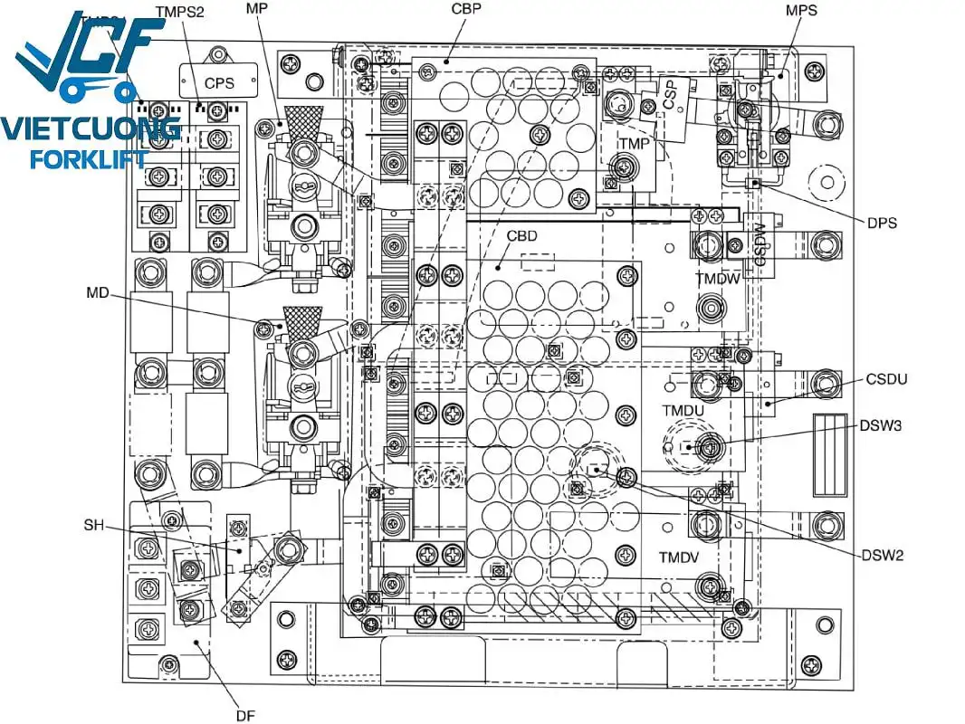 Sửa xe nâng điện TCM