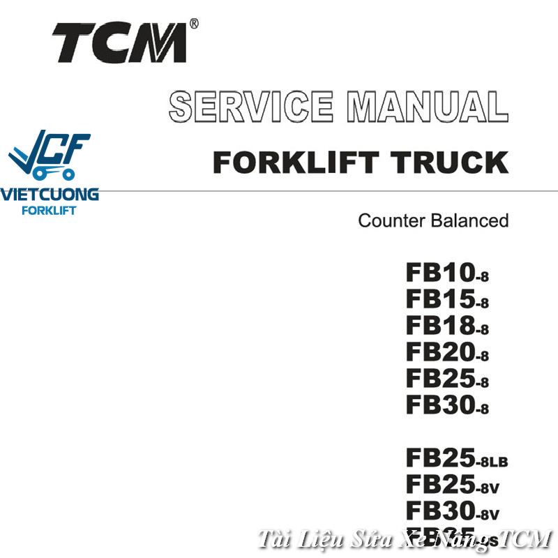 Tài liệu xe nâng TCM FB-8 Forklif 