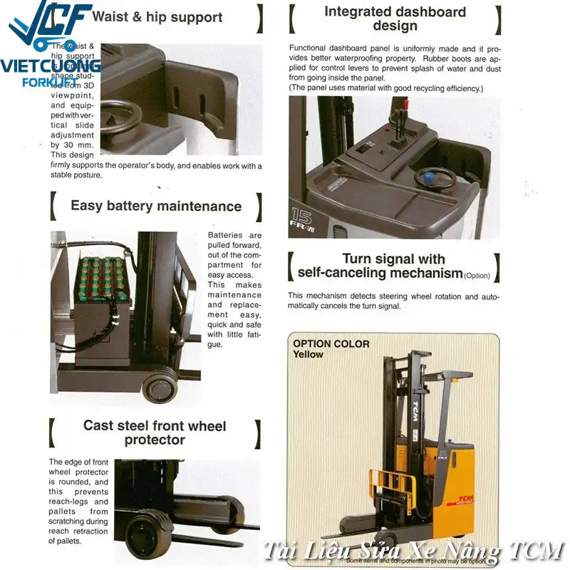 Tài liệu xe nâng TCM FBR-7 đứng lái 